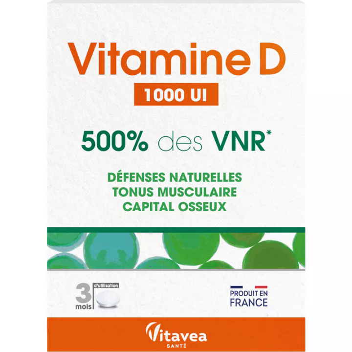 Vitavea — Vitamine D3 1000 UI 90 comprimés